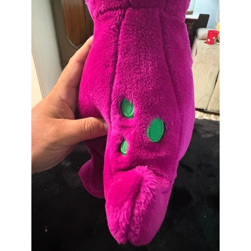Vintage Barney the Dinosaur Plush Dakin Purple Stuffed Animal 90s Toy 12 Inch